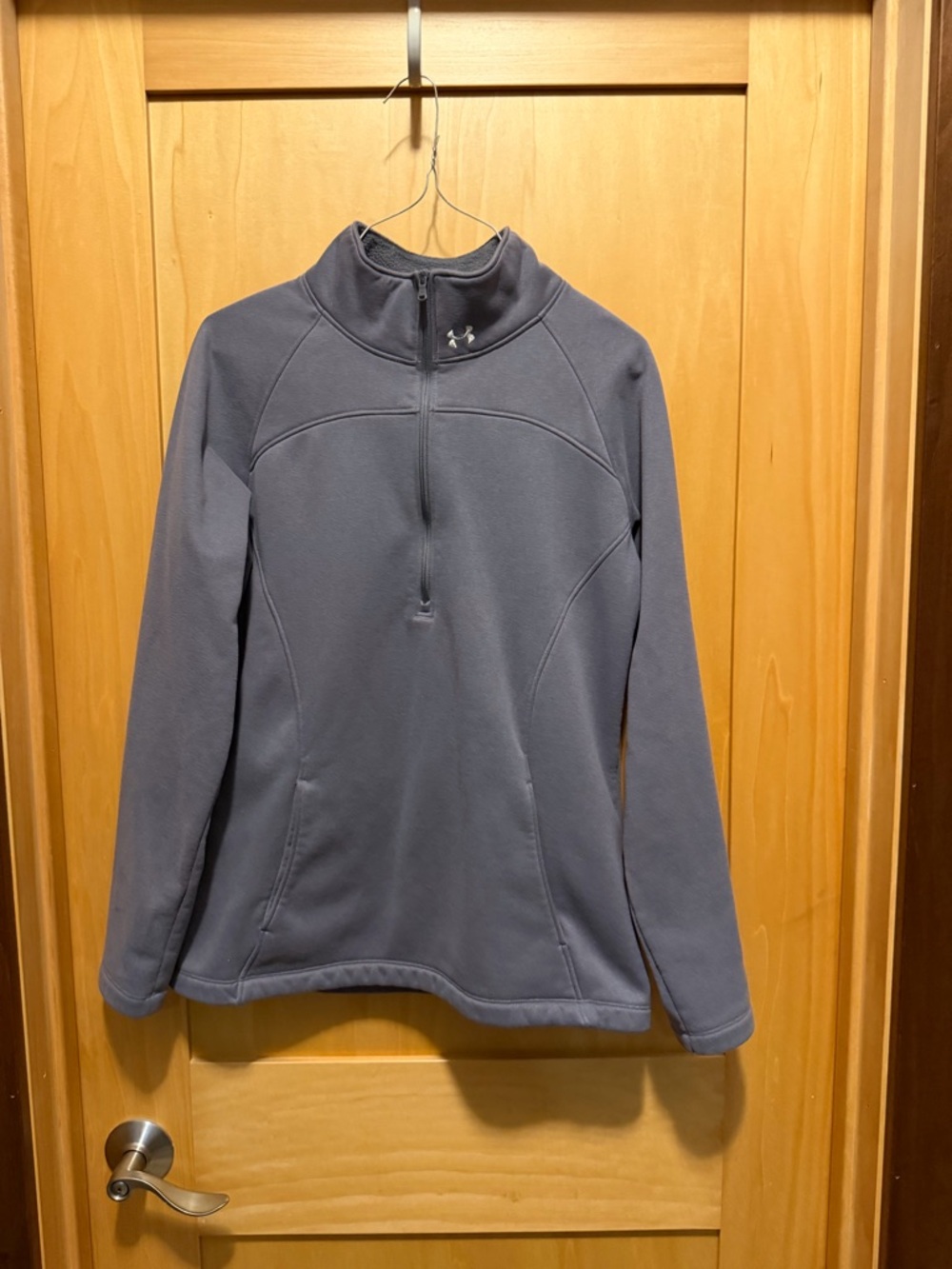 Under Armour Charcoal Gray Fleece Quarter-Zip Pullover